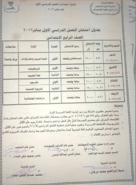 الدروس المحذوفة للصف الاول الاعدادي 2017 في جميع 